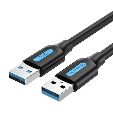 Изображение CABLE USB3.0 MALE TO MALE/1.5M BLACK CONBG VENTION
