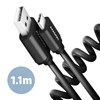 Picture of CABLE USB-C TO USB2.0 1.1M/TWISTER BLK BUCM-AM20TB AXAGON