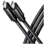 Picture of CABLE USB-C TO USB-C 2M 240W/BRAID BLK BUCM2-CM20AB AXAGON