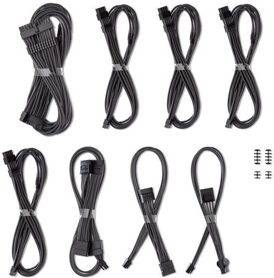 Изображение CableMod C-Series Pro ModMesh Kabelset fr Corsair RMi, RMx und RM Netzteile - carbon