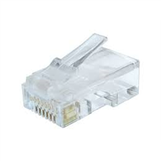 Picture of Cablexpert Modular plug (adapter) 8P8C for solid CAT6 LAN cable, 10 pcs per bag |