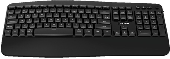 Picture of CANYON Klawiatura HKB-W6 Bezprzewodowa Ergonomia Czarna