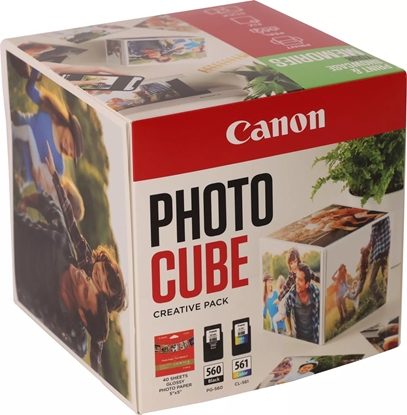 Attēls no Canon PG-560 / CL-561 Photo Cube Creative Pack White Green