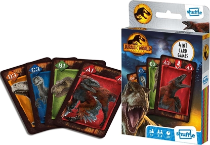 Изображение Cartamundi Karty do gry Jurassic World 4w1