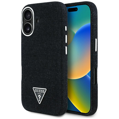 Изображение Case Guess Denim Triangle Logo MagSafe for iPhone 
