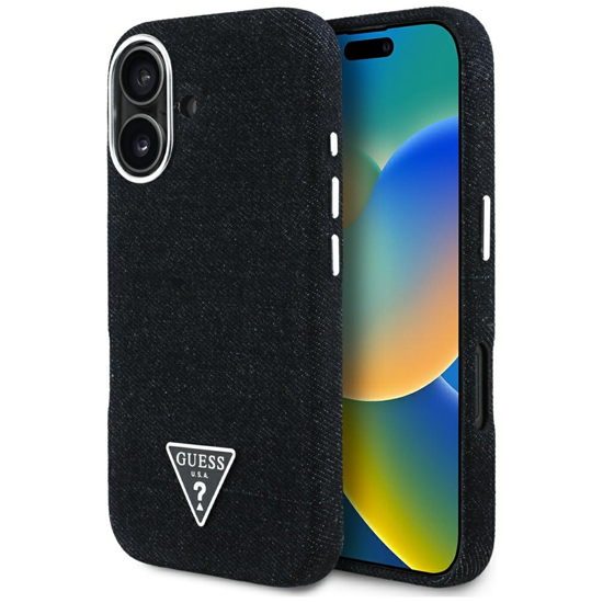 Изображение Case Guess Denim Triangle Logo MagSafe for iPhone 