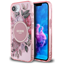 Picture of Case Guess IML Flowers MagSafe for iPhone 16e pink