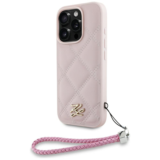 Picture of Case Karl Lagerfeld Quilted Initial Logo & Chain S