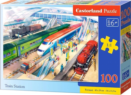 Picture of Castorland Puzzle 100 Train Station CASTOR