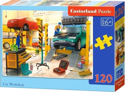 Attēls no Castorland Puzzle 120 Car Workshop CASTOR