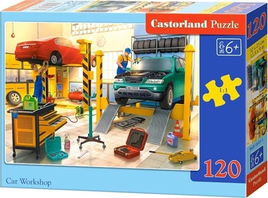 Picture of Castorland Puzzle 120 Car Workshop CASTOR