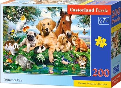 Attēls no Castorland Puzzle 200 Summer Pals CASTOR