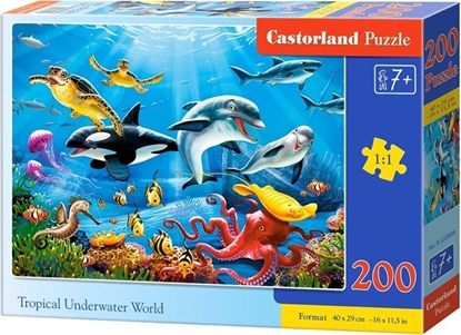 Attēls no Castorland Puzzle 200 Tropical Underwater World CASTOR