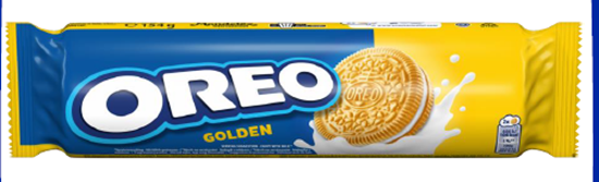 Picture of Cepumi OREO GOLDEN ar vaniļas garšas pildījumu 154g