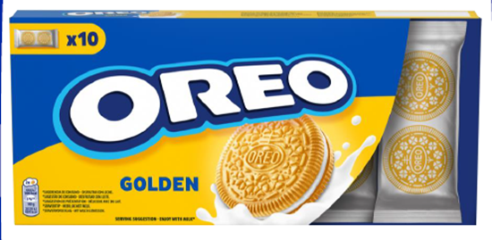 Изображение Cepumi OREO GOLDEN ar vaniļas garšas pildījumu 220g