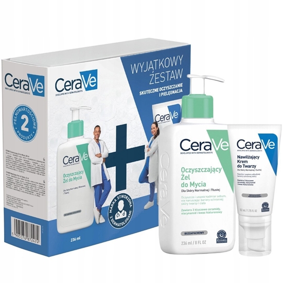 Picture of CERAVE_SET Oczyszczajcy el do mycia 236ml + Nawilajcy krem do twarzy 52ml