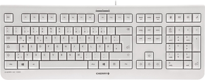 Attēls no Cherry KC 1000 tastatūra Universāls USB QWERTY Amerikāņu angļu valoda Pelēks