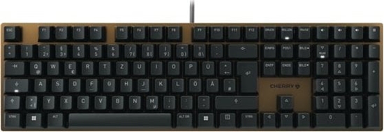 Изображение Cherry KC 200 MX tastatūra Universāls USB QWERTZ Vācu Melns, Bronza