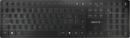 Attēls no Cherry KW 9100 SLIM tastatūra Universāls RF bezvadu sakari + Bluetooth QWERTZ Swiss Melns
