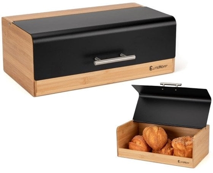 Attēls no CHLEBAK BAMBUSOWY POJEMNIK NA PIECZYWO E-6067 CZARNY