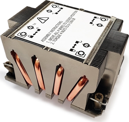 Attēls no Chodzenie CPU Dynatron DYNATRON N2 Intel CPU Kuehler 4189-4-5 P4-P5 oder P+ 2U Kuehlkoerper und Lamellen aus Aluminium Passiv und bis zu 270W TDP