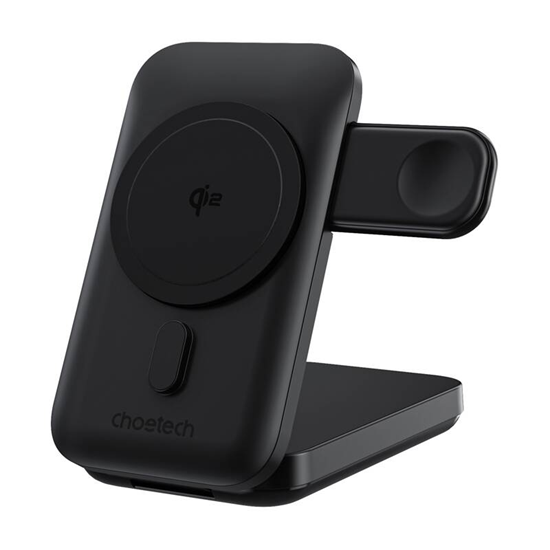 Picture of Choetech 3in1 Mag Charger Holder Choetech B750 10000mAh Qi2 (Black)