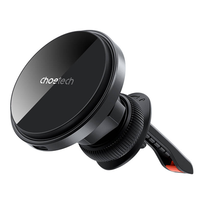 Изображение Choetech Magnetyczny uchwyt samochodowy Choetech T204-F, z adowark 15W (czarny)