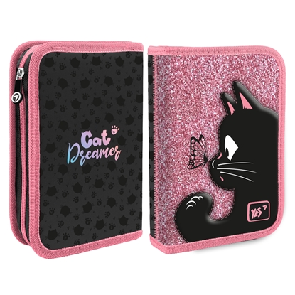 Attēls no Cietais penālis ar vienu nodalījumu, bez atlokiem YES HP-02 Cat Dreamer