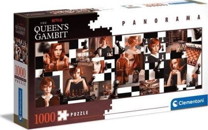 Picture of Clementoni Clementoni Puzzle 1000el panorama Gambit Królowej. Queen's Gambit. Netflix 39696