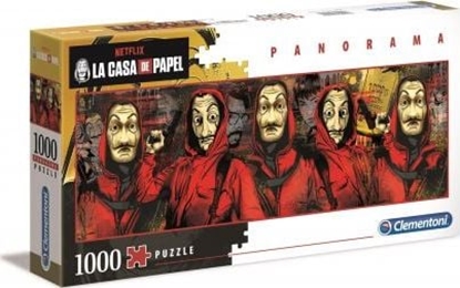 Attēls no Clementoni Puzzle 1000 elementów Panorama La Casa de Papel (39545)