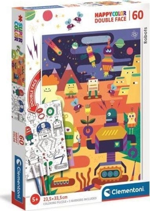 Изображение Clementoni Puzzle 60 HappyColor Double Face Robot