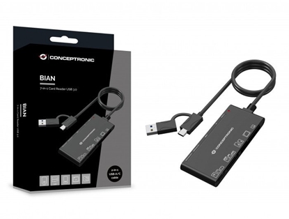 Picture of Conceptronic BIAN10B 7-in-1 Card Reader USB 3.0