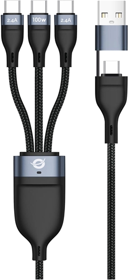 Picture of Conceptronic Kabel USB2.0 -> 3-in-1 USB-C E-Mark  100W 1.50m
