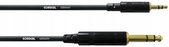 Picture of Cordial 3.5 mm stereo male - 6.3 mm stereo male audio cable, 1.5 m