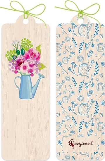 Изображение Cozywood Zakadka drewniana Kwiaty w konewce