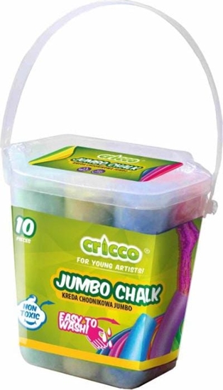 Picture of Cricco Kreda kolorowa Jumbo wiaderko 10szt CRICCO
