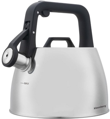 Изображение CZAJNIK STALOWY Z GWIZDKIEM 2,5L KLAUSBERG KB-7914
