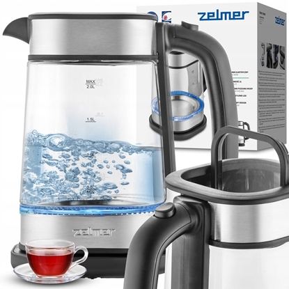 Picture of CZAJNIK ZCK 8021 2200W 2L SZKLANY/INOX