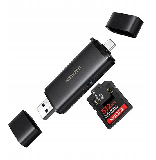 Picture of Czytnik kart USB-C/USB-A 2w1 Ugreen CM803, SD+TF 312MB/s
