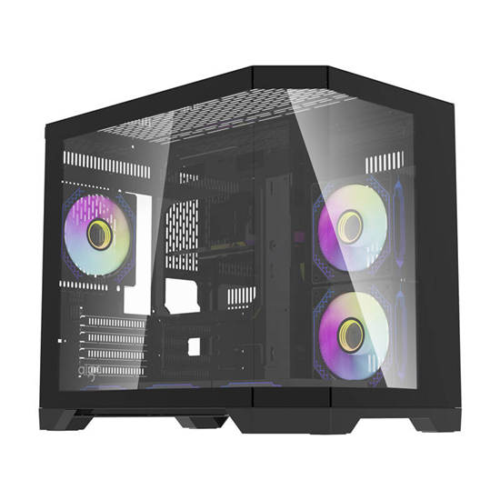 Picture of Darkflash Darflash FT418 computer case + 6 aRGB fans (black)