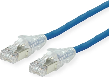 Attēls no Dätwyler DÄTWYLER Patchkabel Kat.6A (Class EA) S/FTP, CU 7702 flex LSOH, AMP v2, blau, 15 m