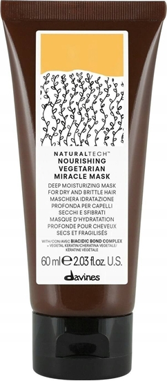 Изображение DAVINES_Nourishing Vegetarian Miracle Mask maska nawilajca do suchych amliwych wosów 60ml