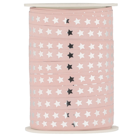 Picture of Dāvanu lenta Winteria Star 10mmx100m rozā