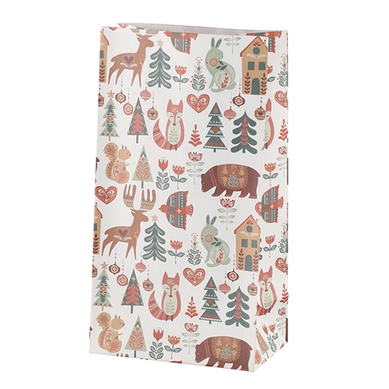 Picture of Dāvanu maisiņš Kapel Folk 13x8x24cm 10gab.