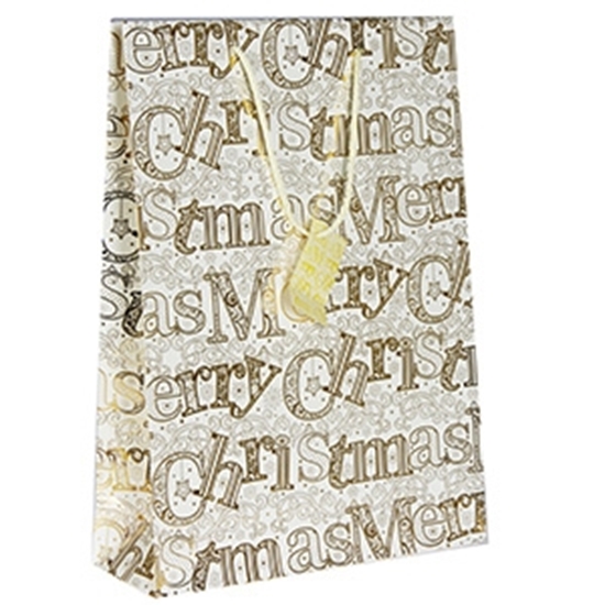 Picture of Dāvanu maisiņš Merry Christmas 25x8,5x34,5cm