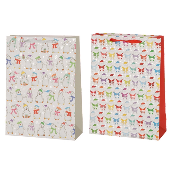 Picture of Dāvanu maisiņš Winteria Colorful fun 31x42x12cm