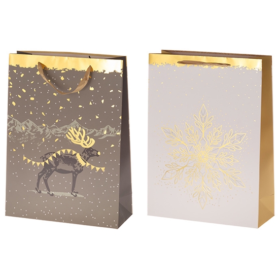 Picture of Dāvanu maisiņš Winteria Golden 31x42x12cm