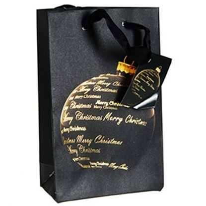 Attēls no Dāvanu maisiņš Ziemassvētku 12x6x19cm