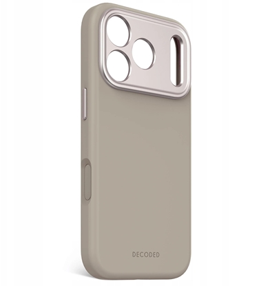 Attēls no Decoded AntiMicrobial Silicone Backcover - silikonowa obudowa ochronna do iPhone 17 Pro kompatybilna z MagSafe soft taupe