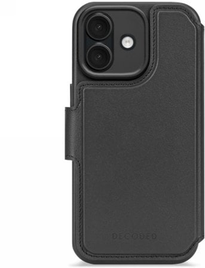 Изображение Decoded Leather Detachable Wallet - skórzana obudowa ochronna do iPhone 17 kompatybilna z MagSafe (black)